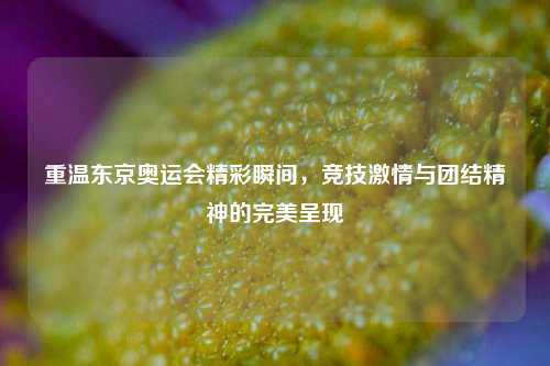 重温东京奥运会精彩瞬间，竞技激情与团结精神的完美呈现